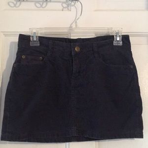 Navy Corduroy mini skirt